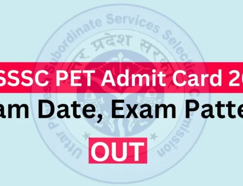 UPSSSC PET Admit Card Exam Date Hall Ticket