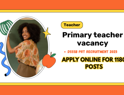 DSSSB Primary Teacher (PRT) Recruitment 2025: Apply Online for 1180 Vacancies