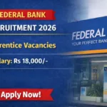Federal Bank Apprentice Recruitment