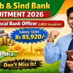 Punjab and Sind Bank LBO Recruitment