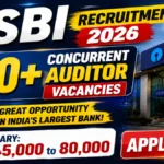 SBI Concurrent Auditor Recruitment